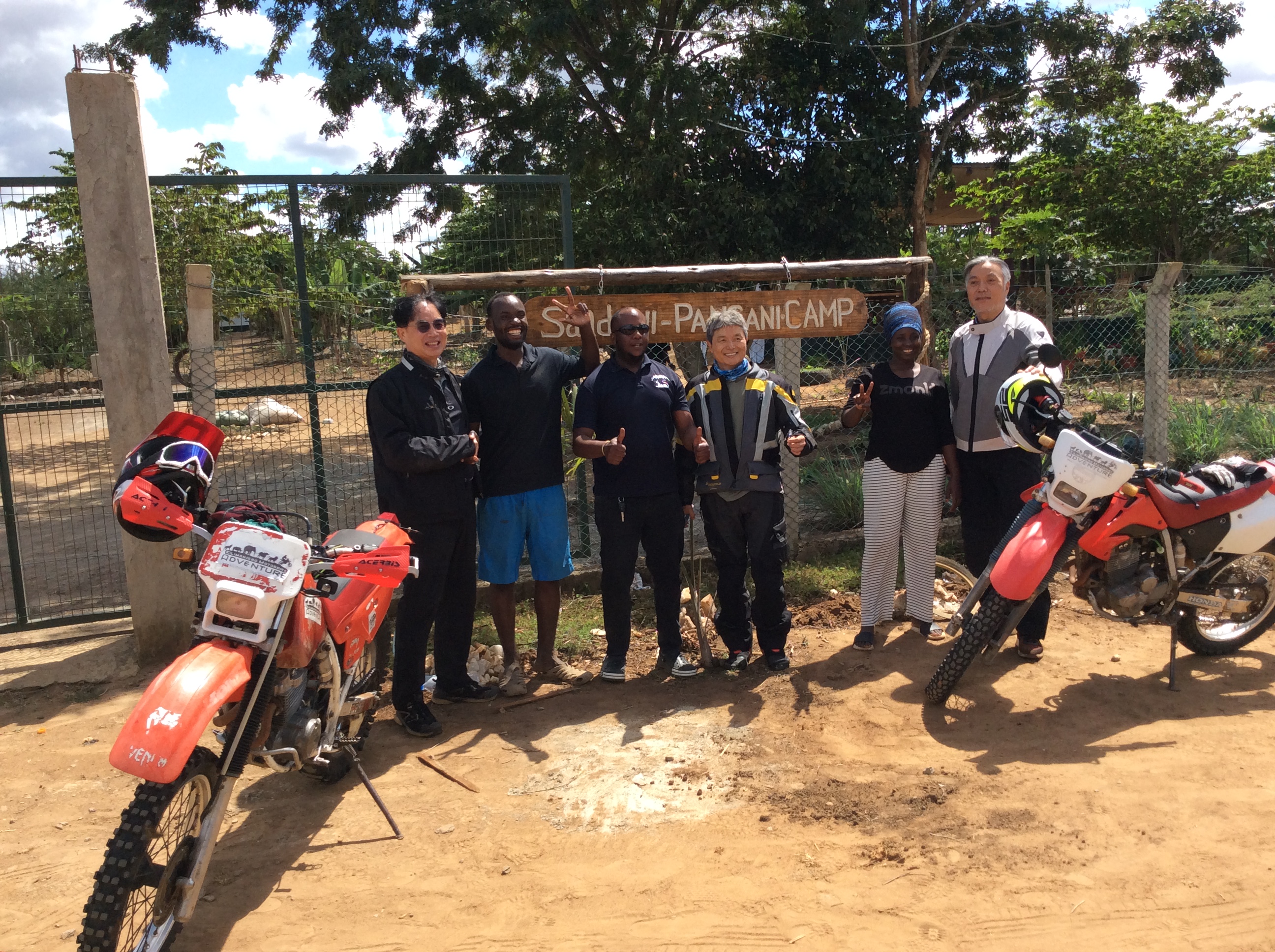 Saadani Pangani team on a guided tour