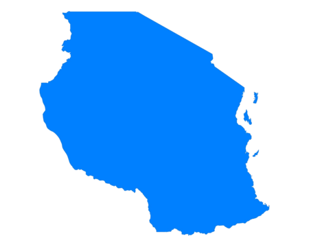 Map showing Saadani Pangani locations in Tanzania